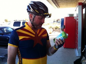 Checking the label on the Coconut Milk w/ Pineapple juice.  Mmmmm...